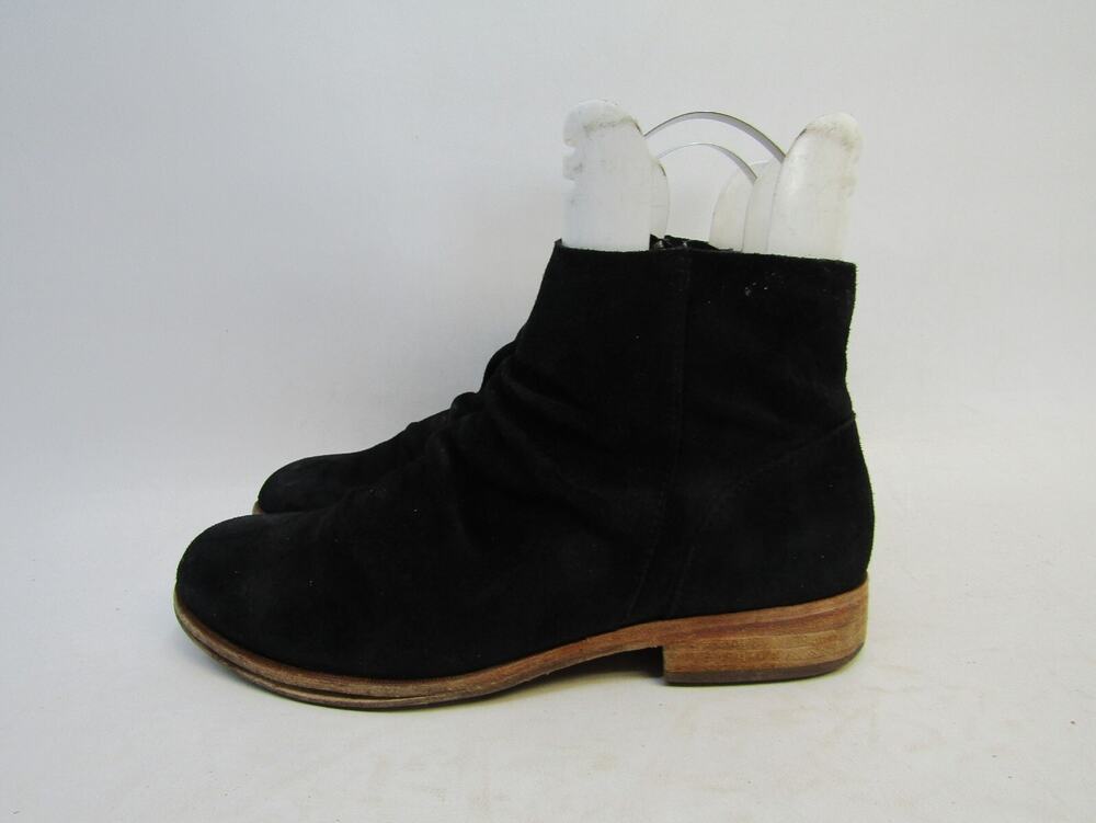 Kork Ease Womens Size 9 M Black Suede Zip Slouch Ankle Fashion Boots Bootie
